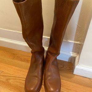 Tall, Dark Camel Color Boots